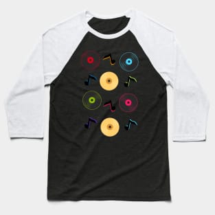 Record Print Baseball T-Shirt